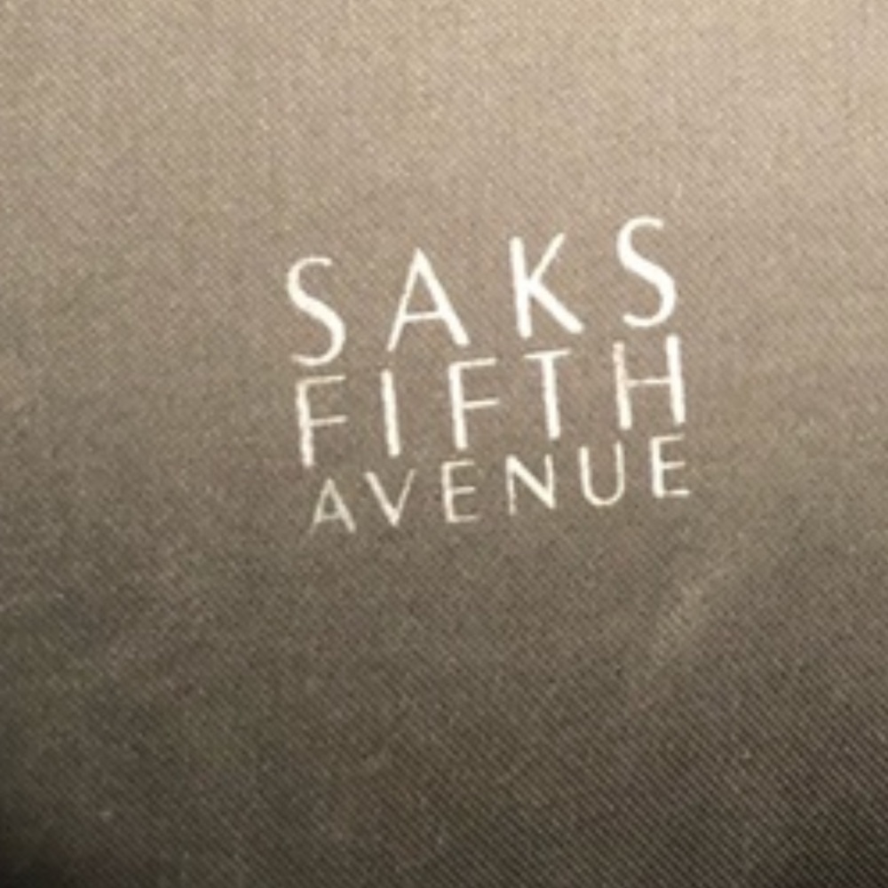SAKS 5th Avenue Black Silk Pouch - Picture 3 of 5